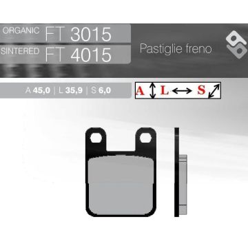 Синтетические тормозные колодки FT4015 Brent