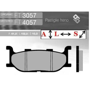 FT4057 Синтетические тормозные колодки Brent