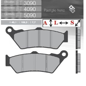 FT4090 Синтетические тормозные колодки Brent