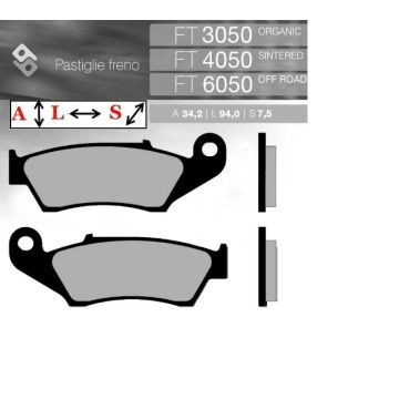 Синтетические тормозные колодки FT4050 Brent