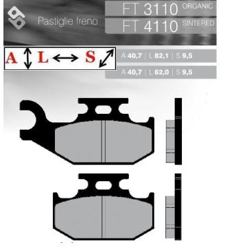 FT3110 BRENTA Органические тормозные колодки