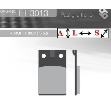 FT3013 BRENTA Органические тормозные колодки