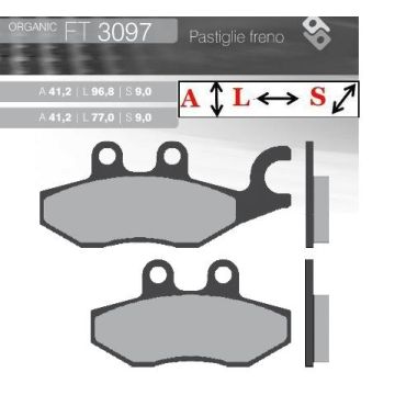 FT3097 BRENTA Органические тормозные колодки