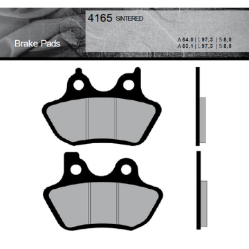 FT4165 Синтетические тормозные колодки Brent