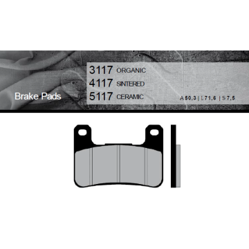 FT3117 BRENTA Органические тормозные колодки