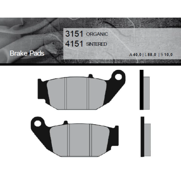 FT3151 BRENTA Органические тормозные колодки