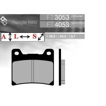 FT3053 BRENTA Органические тормозные колодки