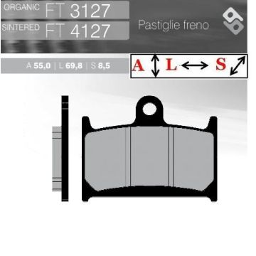 FT3127 BRENTA Органические тормозные колодки
