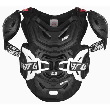 Muguras, krūšu sargs Chest Protector 5.5 PRO HD melns/balts