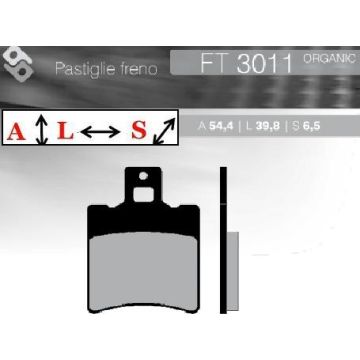 FT3011 BRENTA Органические тормозные колодки