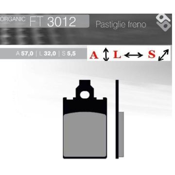 FT3012 BRENTA Органические тормозные колодки
