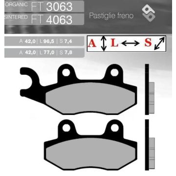 FT3063 BRENTA Органические тормозные колодки