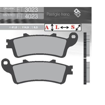 FT3023 BRENTA Органические тормозные колодки