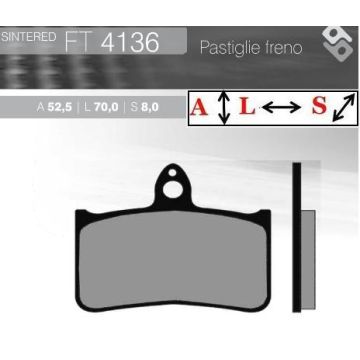 FT4136 Синтетические тормозные колодки Brent