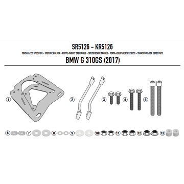 Крепление KAPPA MONOLOCK/MONOKEY для BMW G310GS