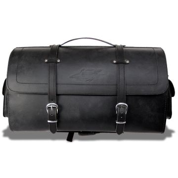 Sweep Postman Roll Leather Tail and Seat Bag