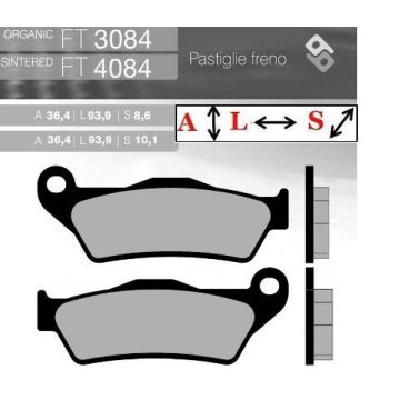 FT3084 BRENTA Органические тормозные колодки