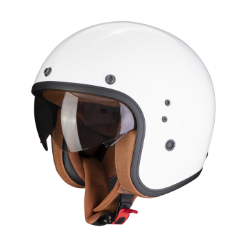 BELFAST EVO LUXE White SCORPION HELMET