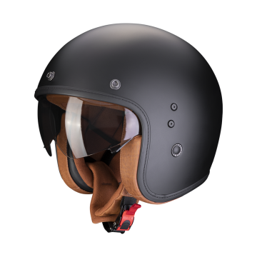 BELFAST EVO LUXE Matt Black SCORPION HELMET