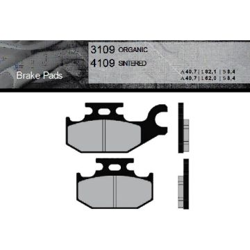 FT3109 BRENTA Органические тормозные колодки