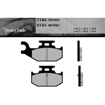 FT3144 BRENTA Органические тормозные колодки