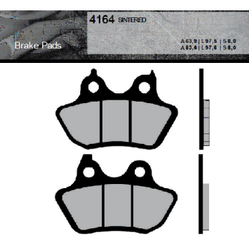 FT4164 Синтетические тормозные колодки Brent