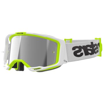 Alpinestars Vision 8 Wordmark brilles WHITE / YELLOW FLUO