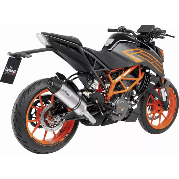 LV One Evo nerūsējošā tērauda slīdošs trokšņa slāpētājs KTM DUKE 390 LeoVince