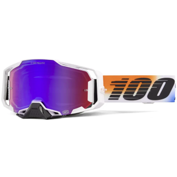 100% MX BRILLES ARMEGA HIPER UNITED - SPOGUĻA SARKANS/ZILS