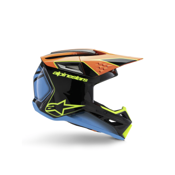 Alpinestars SM3 Youth Fray Helmet ECE06 Black Orange Yellow