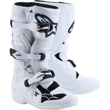 Alpinestars Tech 7S baltie motokrosa zābaki jauniešiem