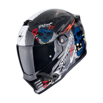 COVERT FX SKULLZ  Black Grey Red шлем