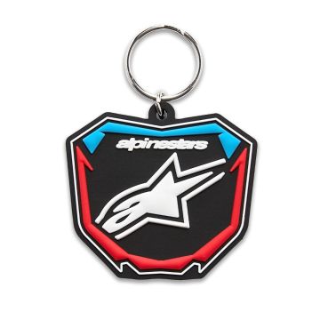Alpinestars Plate Keyfob BLACK/BLUE/RED