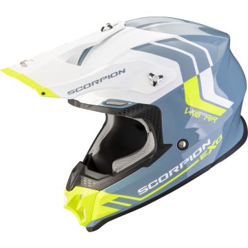 VX-16 EVO AIR Fusion Blue-Neon yellow SCORPION OFFROAD HELMET