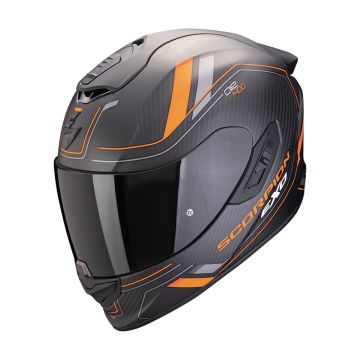 EXO-1400 EVO II CARBON AIR MIRAGE Matt Black Orange SCORPION HELMET