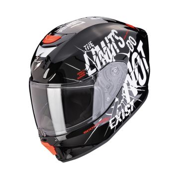 EXO-JNR AIR BOUM Black-White KIDS HELMET SCORPION