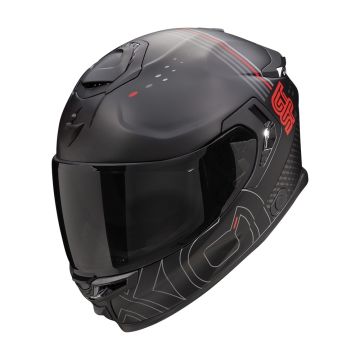 EXO-GT SP AIR TECHLANE Matt Black Grey Red SCORPION HELMET