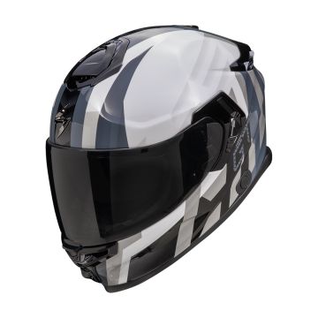 EXO-GT SP AIR TOURADVEN Pearl White Silver SCORPION HELMET