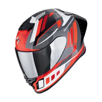 EXO-R1 EVO II AIR VITAL Grey White Red SCORPION HELMET