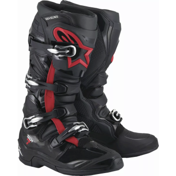 BOOT TECH 7 BLACK/RED FLUO