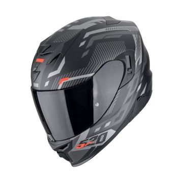 SCORPION Helmet  EVO AIR EXO-520 EVO AIR RANKA Matt Black-Silver-Red XS