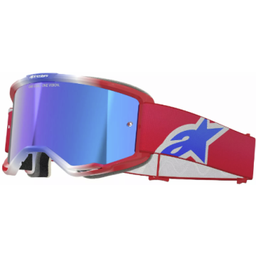 Alpinestars Vision 5 CORP brilles RED/WT/BL MIRROR-BLUE