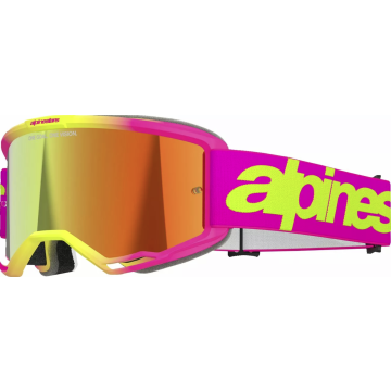 Alpinestars Vision 5 Wordmark brilles PNK/YLW MIRROR-RED