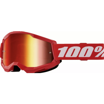 100% MX Brilles Strata 2 Red Mirror red