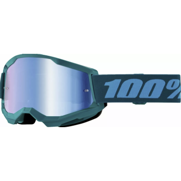 100% MX Brilles Strata 2 Blue Mirror blue