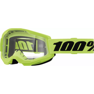 100% MX Brilles Strata 2 Junior Yellow fluo Clear