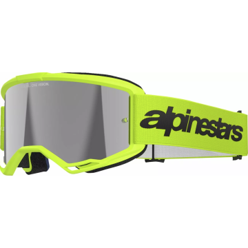 Alpinestars Goggle Vision 3 WORDMARK YELLOW FLUO Mirror SILVER