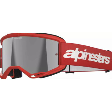 Alpinestars Goggle Vision 3 WORDMARK Red/ Mirror SILVER