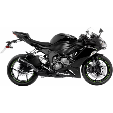 LV-10 Slip-On Muffler CARBON Kawasaki ZX6R LeoVince