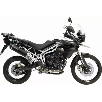 Nero iebūvēts trokšņa slāpētājs - nerūsējošais tērauds TRIUMPH TIGER 800 LeoVince